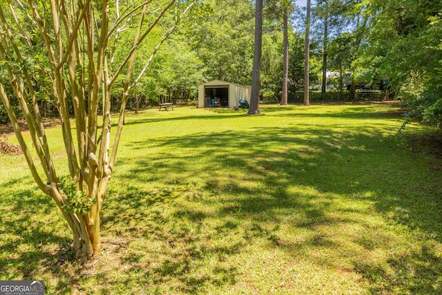 102 Fern Way, Thomaston, GA 30286 - view of grassy yard with an outbuilding and a pole building