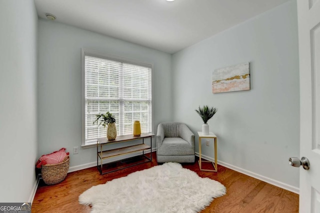 475 Bayswater Way, Suwanee, GA 30024 - sitting room featuring wood finished floors and baseboards