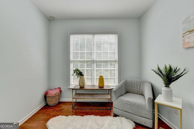 475 Bayswater Way, Suwanee, GA 30024 - sitting room featuring wood finished floors and baseboards