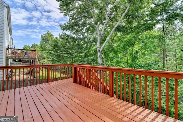475 Bayswater Way, Suwanee, GA 30024 - view of wooden deck