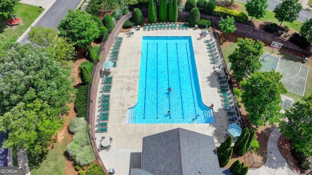 475 Bayswater Way, Suwanee, GA 30024 - aerial view of a pool area
