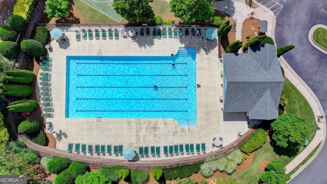 475 Bayswater Way, Suwanee, GA 30024 - bird's eye view of a pool