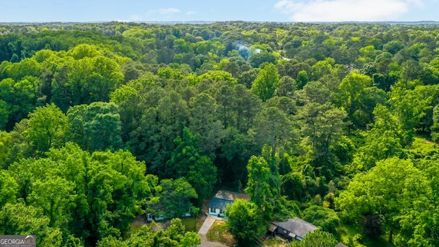 398 Baker Cir NW, Atlanta, GA 30318 - bird's eye view of a heavily wooded area