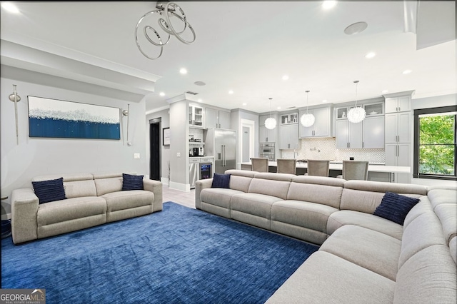 2804 Skyland Dr NE, Brookhaven, GA 30341 - living area featuring recessed lighting and baseboards