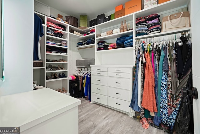 2804 Skyland Dr NE, Brookhaven, GA 30341 - walk in closet featuring light wood-style flooring