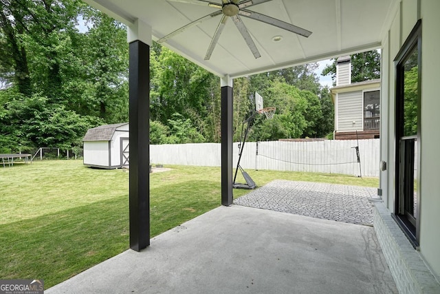 2804 Skyland Dr NE, Brookhaven, GA 30341 - view of patio / terrace with a ceiling fan