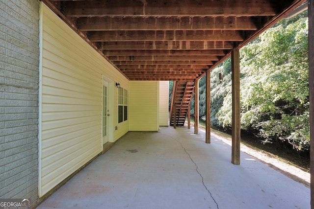 1315 Crane Ct, Mcdonough, GA 30252 - view of patio featuring stairway