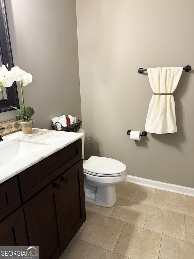 1869 Schofield Dr, Hampton, GA 30228 - half bath with vanity and tile patterned flooring