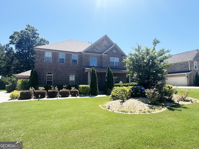 1869 Schofield Dr, Hampton, GA 30228 - view of front facade featuring a front lawn and brick siding
