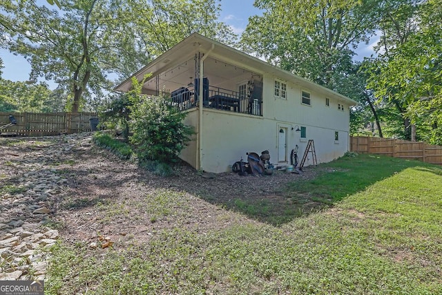 4110 Belvedere Dr, Gainesville, GA 30506 - back of property featuring a balcony