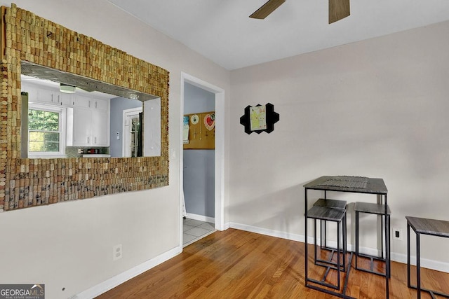 4110 Belvedere Dr, Gainesville, GA 30506 - hallway featuring baseboards and wood finished floors