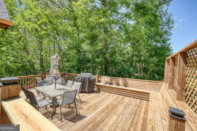 602 Mill Ridge Rd, Hiawassee, GA 30546 - deck with outdoor dining area