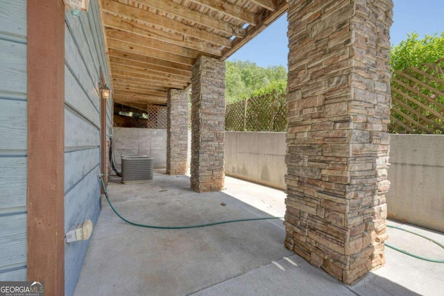 602 Mill Ridge Rd, Hiawassee, GA 30546 - view of patio / terrace with central air condition unit