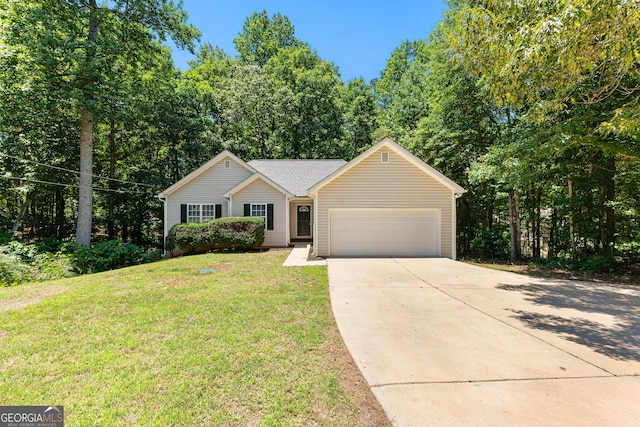 80 Corn Row Ct, Newnan, GA 30263 - view of front of property featuring an attached garage, driveway, and a front lawn