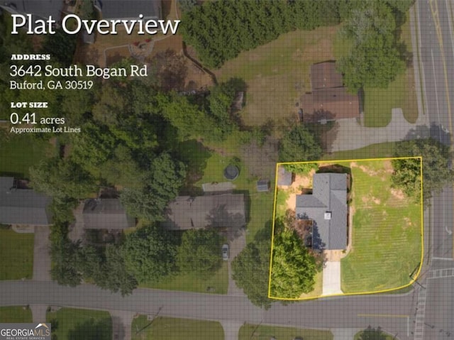 3642 S Bogan Rd, Buford, GA 30519 - drone / aerial view