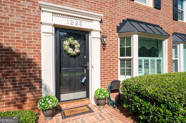 1223 Whitlock Ridge Dr SW, Marietta, GA 30064 - doorway to property featuring brick siding