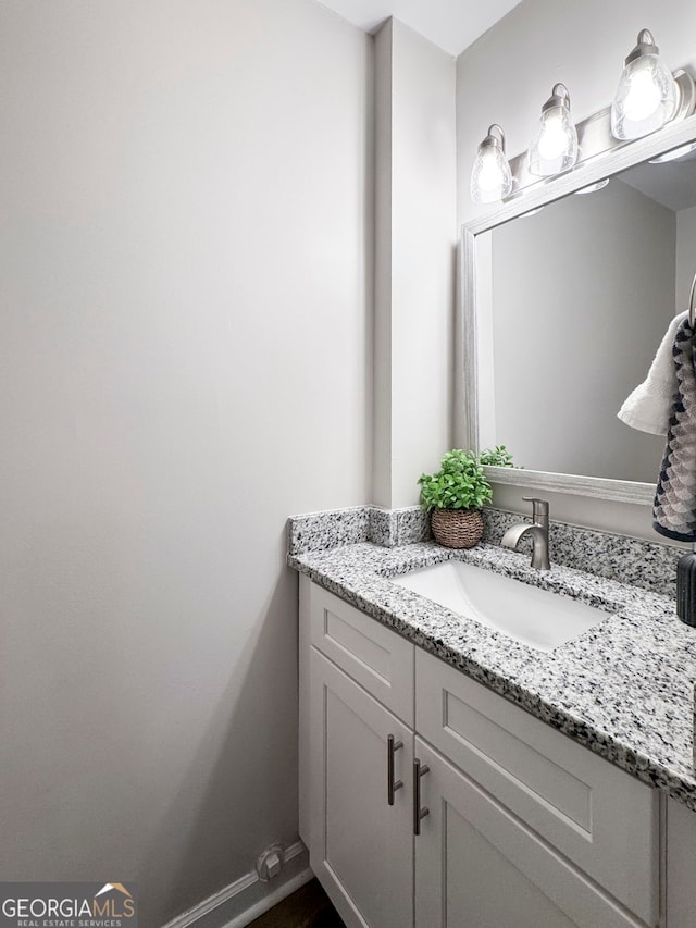 1223 Whitlock Ridge Dr SW, Marietta, GA 30064 - bathroom with vanity and baseboards