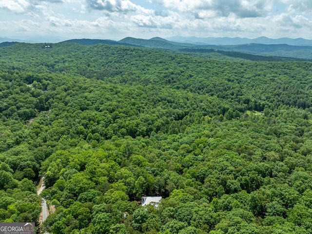 221 Goldmine Rd, Morganton, GA 30560 - drone / aerial view of a heavily wooded area and mountains