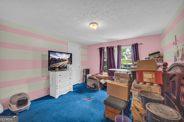 3085 Pea Ridge Rd, Cornelia, GA 30531 - carpeted bedroom with a textured ceiling