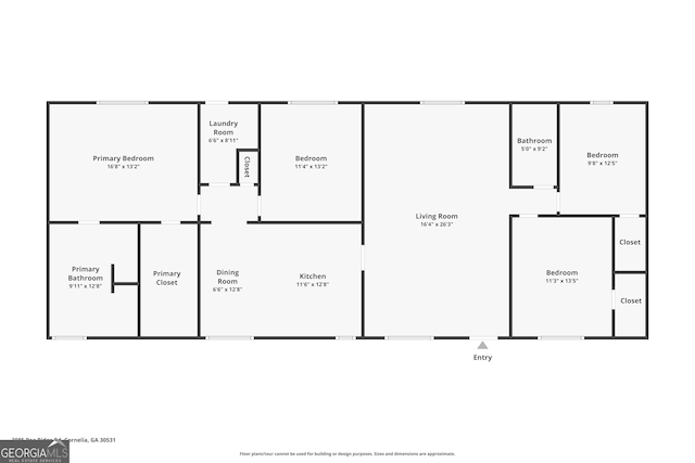 3085 Pea Ridge Rd, Cornelia, GA 30531 - room layout