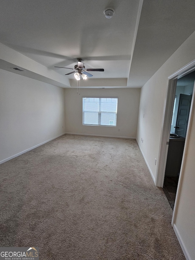190 Hampton Cir, Mcdonough, GA 30253 - empty room featuring carpet flooring, a ceiling fan, and baseboards