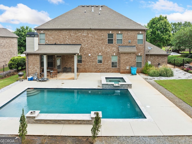 132 Shellbark Dr, Mcdonough, GA 30252 - view of pool featuring a patio and a pool with connected hot tub