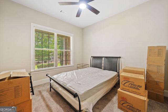 132 Shellbark Dr, Mcdonough, GA 30252 - bedroom featuring carpet flooring and a ceiling fan