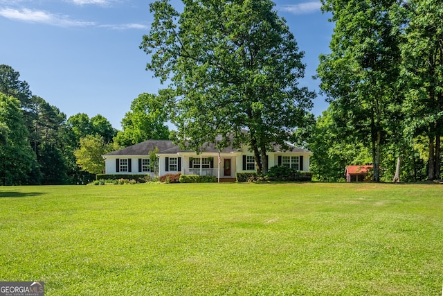 520 Campbell Rd, Cedartown, GA 30125 - ranch-style house featuring a front yard