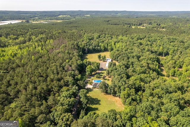 520 Campbell Rd, Cedartown, GA 30125 - aerial overview of property's location with a forest