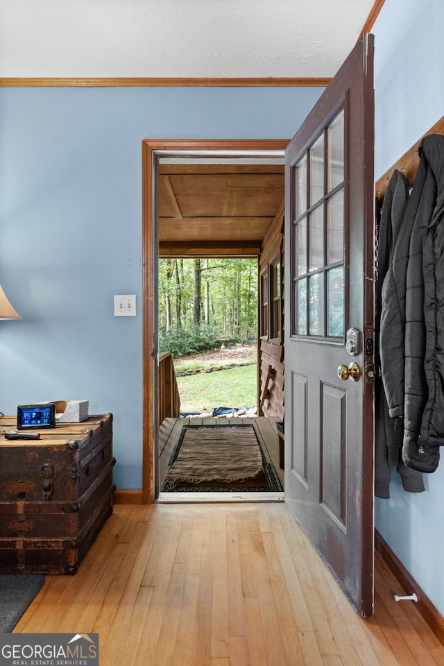 349 Campground Rd, Mcdonough, GA 30253 - entryway with hardwood / wood-style floors and baseboards