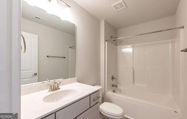 653 Forest Way, Cornelia, GA 30531 - full bath with vanity, toilet, and bathtub / shower combination