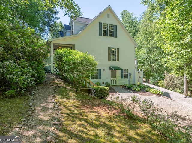 724 Fish Cove Rd, Blairsville, GA 30512 - view of rear view of property