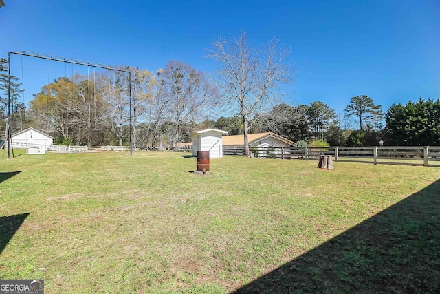 387 Colvin Dr, Locust Grove, GA 30248 - view of yard with view of wooded area