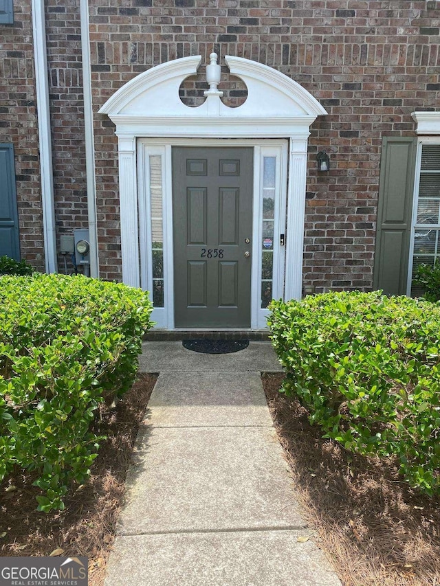 2858 Parkway Close, Lithonia, GA 30058 - entrance to property featuring brick siding