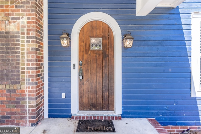 805 S Lee St, Fitzgerald, GA 31750 - property entrance with brick siding