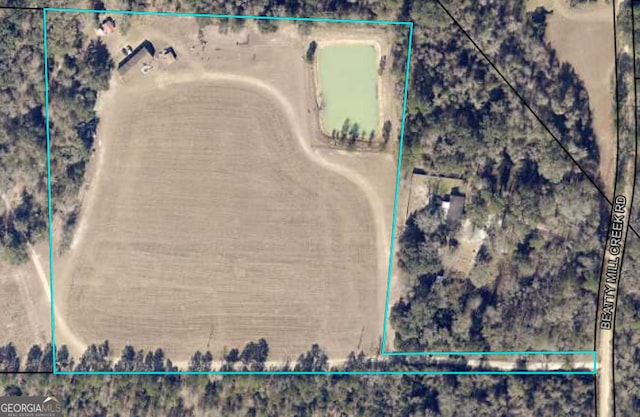 5879 Beatty Mill Creek Rd, Ray City, GA 31645 - map of property location with property parcel outlined