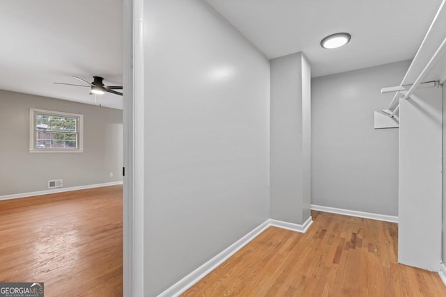 2002 Twin Falls Rd, Decatur, GA 30032 - spacious closet featuring a ceiling fan and light wood-style flooring