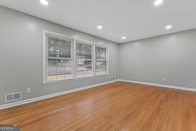 2002 Twin Falls Rd, Decatur, GA 30032 - empty room with light wood-type flooring, baseboards, and recessed lighting