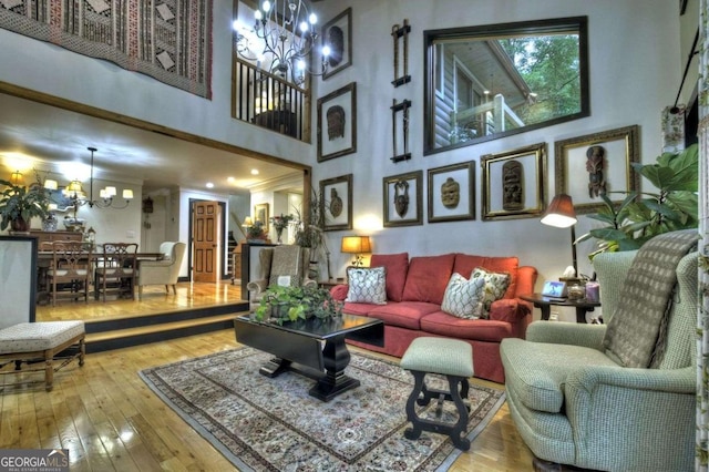 123 Old Fjord Rd, Blue Ridge, GA 30513 - common area with a high ceiling