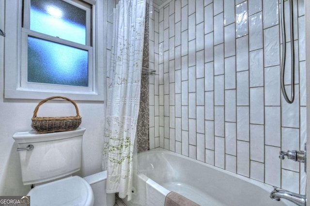 123 Old Fjord Rd, Blue Ridge, GA 30513 - bathroom with toilet and shower / bath combo