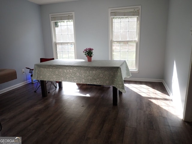 185 Kinards Mill Rd, Jackson, GA 30233 - dining space with dark wood-type flooring and healthy amount of natural light