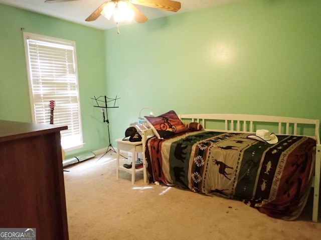 185 Kinards Mill Rd, Jackson, GA 30233 - bedroom with carpet and ceiling fan