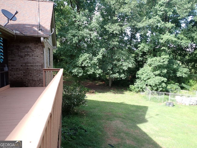 185 Kinards Mill Rd, Jackson, GA 30233 - view of grassy yard with a deck