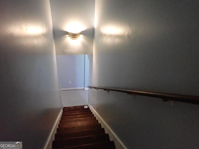 185 Kinards Mill Rd, Jackson, GA 30233 - staircase featuring wood finished floors