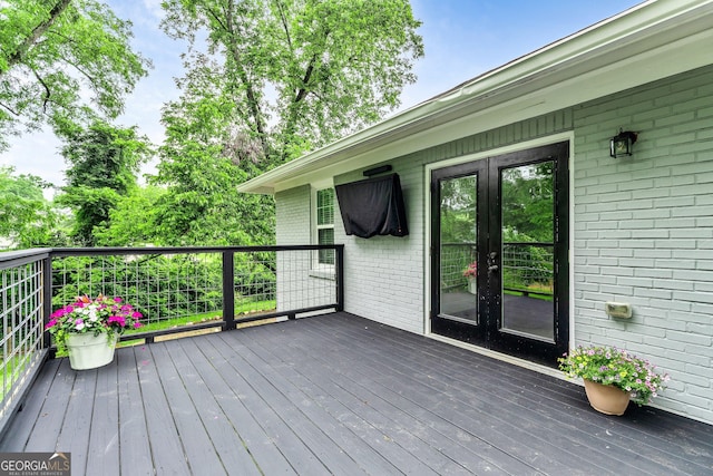148 Jackson St, Newnan, GA 30263 - deck featuring french doors