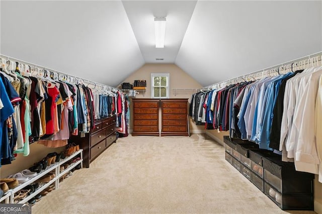 910 Ovalene Ln SW, Marietta, GA 30064 - walk in closet featuring lofted ceiling and carpet
