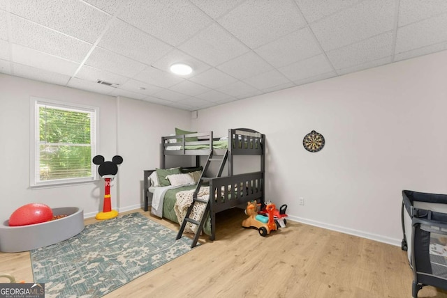 3652 Shady Oak Trl, Gainesville, GA 30506 - bedroom featuring wood finished floors and a paneled ceiling
