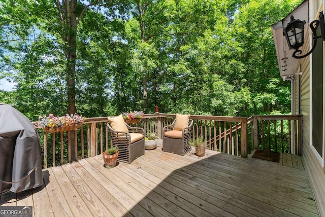 3652 Shady Oak Trl, Gainesville, GA 30506 - deck with area for grilling