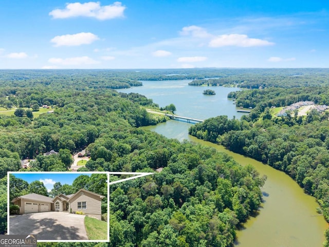 3652 Shady Oak Trl, Gainesville, GA 30506 - aerial overview of property's location featuring a forest and property parcel outlined