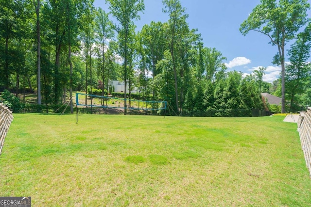 9701 Buice Rd, Alpharetta, GA 30022 - view of yard featuring volleyball court